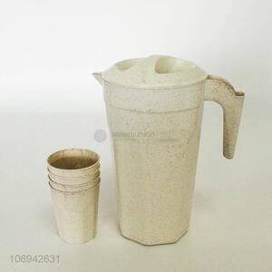 Wholesale hot selling houseware plastic pitcher water jug with 4 cups