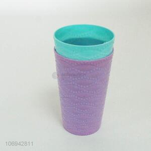 Good Sale 2PC Colorful Plastic Cup Fashion Water Cup