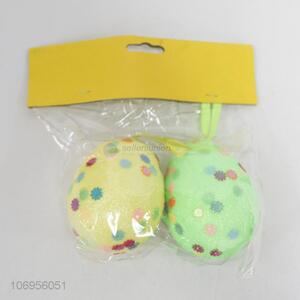 Latest style 2pcs colorful foam Easter eggs festival decoration