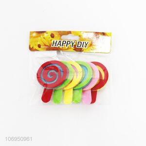 Creative Design 6 Pieces Decorative Colorful Felt Sticker