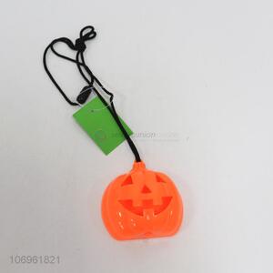 Good Quality Plastic Pumpkin Pendant Necklace With Colorful Light