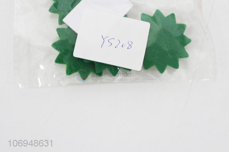 Wholesale chrysanthemum shape diy felt cloth patch for garment decoration