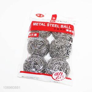 Wholesale Kitchen Cleaning Supplies 6PC Metal Steel Clean Ball