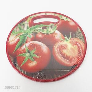 Custom design tomato pattern plastic chopping board cutting board