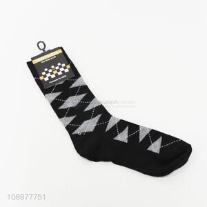 Fashion design men winter warm mid-calf length sock