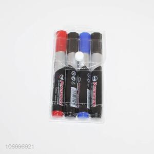 Good quality 4pcs plastic marker pens permanent marking pens