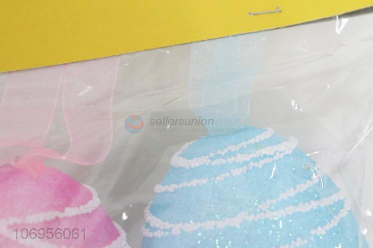 China supplier Easter decoration supplies 2pcs foam eggs