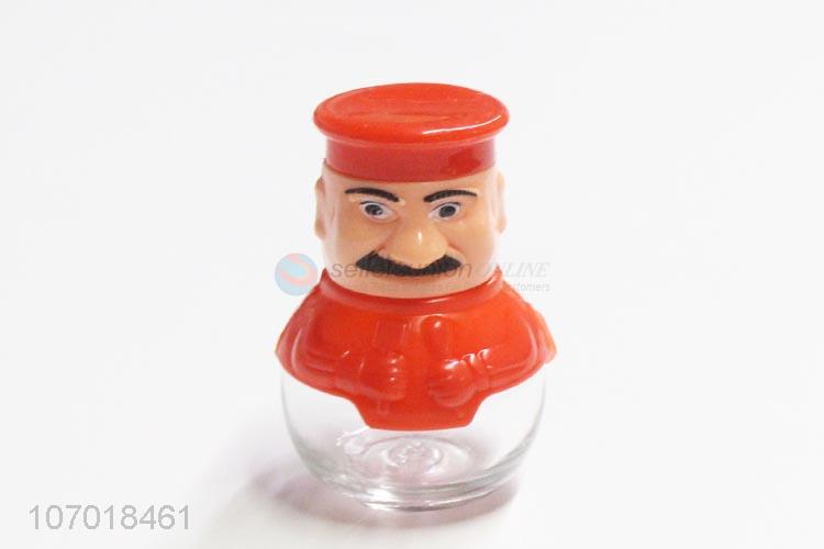 Unique Design Man Shape Kitchen Condiment Glass Bottle