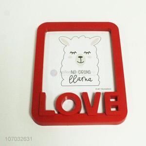 Good Factory Price LOVE Design Red Plastic Photo Frame