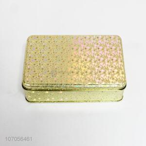 Good sale shiny rectangle tinplate cans tin cans cookies cans