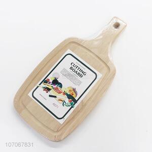 Wholesale Rubber Wood Serving Cutting Board With Handle