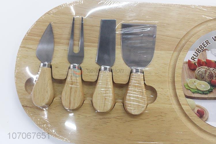 Custom Cheese Knife Set With Cheese Cutting Board