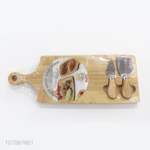 New Style Wooden Chopping Blocks With Cheese Knife Set