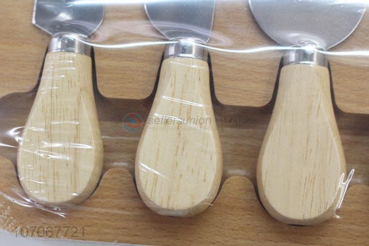 Popular Wooden Cutting Board With Cheese Knife Set