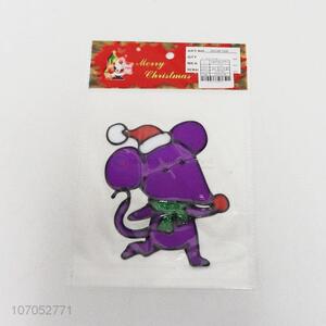 High Sales Mouse Shaped PVC Window Sticker Christmas Decorative