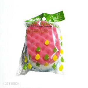 Best selling oval  bath sponge exfoliating sponge for adults and kids