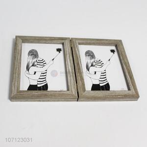 Wholesale home decor double sided folding photo frame