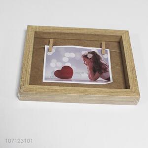 New product home decor photo frame wood clip photo frame