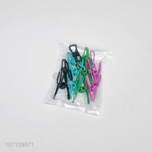 Premium quality 12pcs multifunctional colorful iron clip