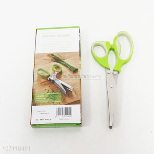 Professional Stainless Steel 5 Blades Kitchen Tailor Scissors Herb Scissors