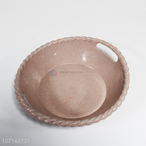 Hot Selling Plastic Fruit Plate With Handle