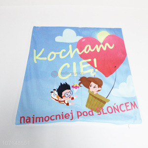 Cartoon Pattern Pillow Case Square Bolster Case