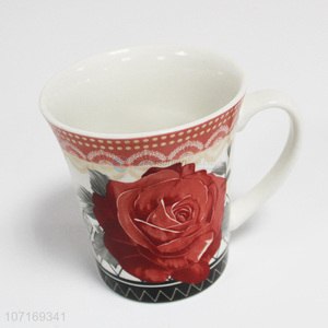 New design ceramic cup coffee cup ceramic mug with handle