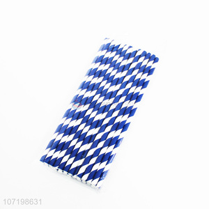 Wholesale cheap 24 pieces disposable paper straws fashion drinking straws bar accessories