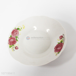 Popular design Chinese style flower ceramic plates dinner plates ceramic tableware