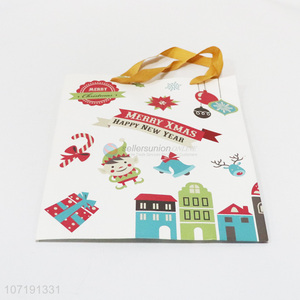 Promotional Cheap Merry <em>Christmas</em> Paper <em>Gift</em> Bag Happy New Year <em>Gift</em> Bag