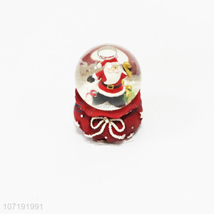 China manufacturer 45# glass resin Christmas snow ball Christmas ornaments