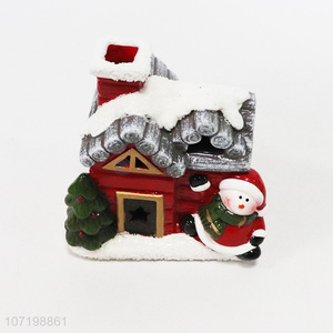 Good quality table decoration ceramic Christmas house figurines ceramic crafts