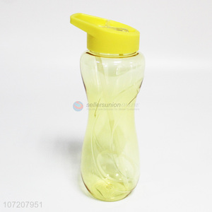 Custom logo plastic water bottle drinking bottle with straw