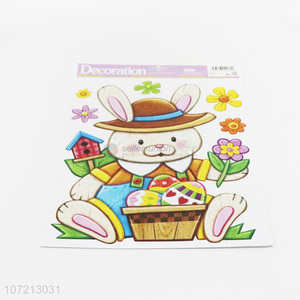 Low price Easter decoration Easter rabbit window stickers