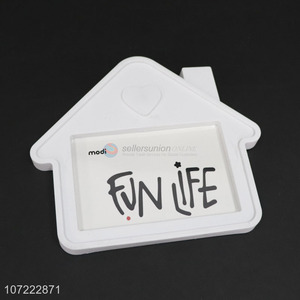 New design creative house shape plastic photo frame picture frame