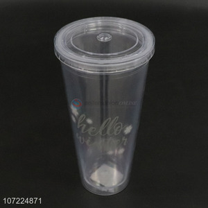 New Product Food Grade Clear Plastic Cups With Lid