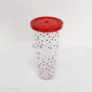 wholesale custom printed logo disposable plastic cup with lids