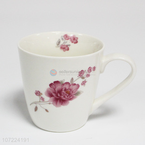 Factory direct sale white ceramic drinking cup