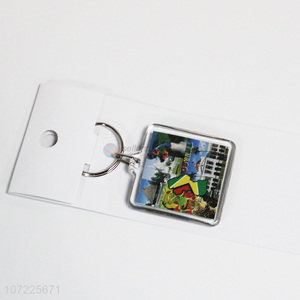 High quality custom transparent acrylic keychain pendant