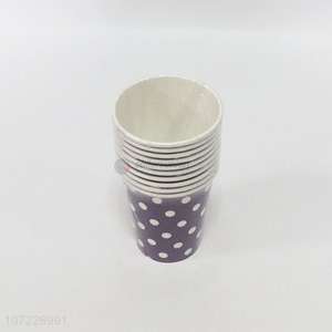 Wholesale 10 Pieces Disposable Paper Cup Fashion Water Cup