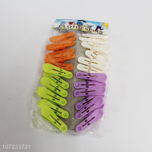 New products 24pcs plastic clothespins laundry pegs