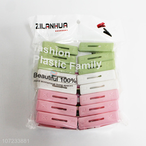 Hot selling 16pcs plastic clothespin for promotions