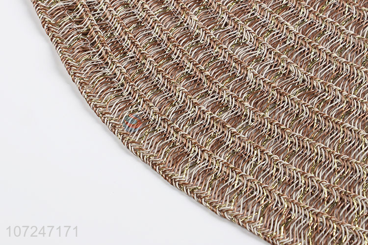 Low price round woven pvc placemat waterproof dinner mat