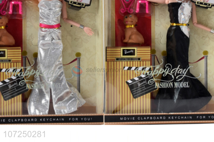 Factory direct sale 11.5inch 12joints solid fashion model doll set best presents