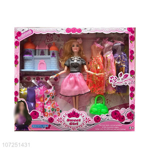 Hot Selling Dress Up Doll Toy For Girls