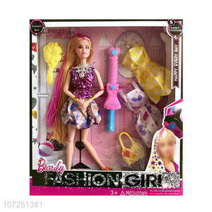 Good Sale Girls Doll With Accessories Set Toy