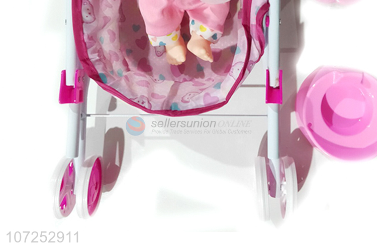 Wholesale 12 Inch Dolls Toys With Stroller Baby Dolls Baby Doll Walkers