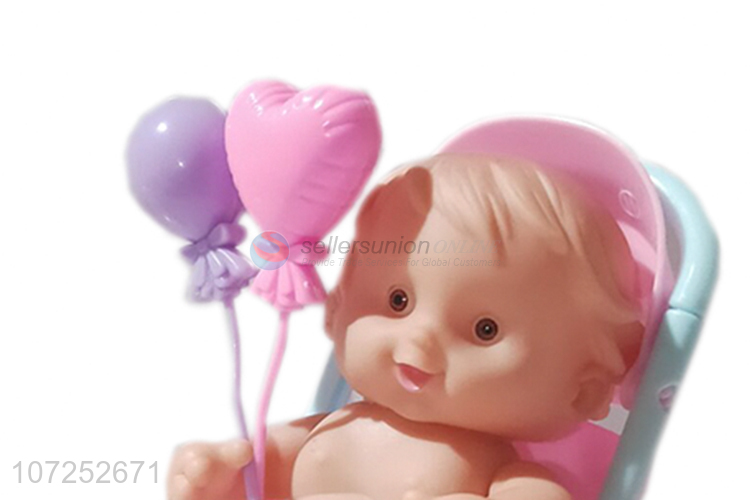 Hot Sale Fashion Design Cute Baby Playing Doll Toy With Troller