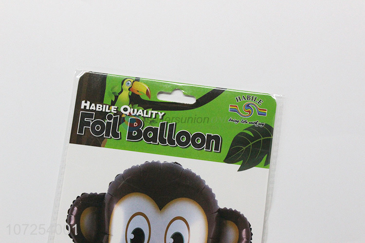 China manufacturer monkey foil balloon for kids birthday party decoration