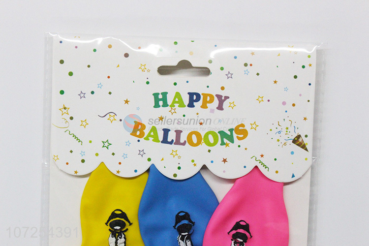 Suitable price birthday party decoration cute cartoon shape latex balloon